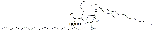 1-butyl 2,3-dioctadecyl 2-hydroxypropane-1,2,3-tricarboxylate molecular structure
