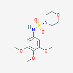 N-(3,4,5-trimethoxyphenyl)morpholine-4-sulfonamide molecular structure