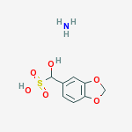 α-Hydroxy-1,3-benzodioxole-5-methanesulfonic acid ammonium salt molecular structure