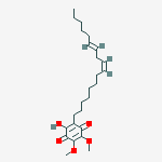 2-[(8z,11e)-heptadeca-8,11-dienyl]-3-hydroxy-5,6-dimethoxycyclohexa-2,5-diene-1,4-dione molecular structure