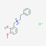N-(2-hydroxy-3-methoxybenzyl)-2-phenylethanaminium chloride