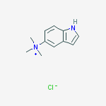 N,N,N-trimethyl-1H-indol-5-aminium chloride molecular structure