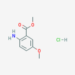 Methyl 2-amino-5-methoxybenzoate Hydrochloride (1:1) molecular structure