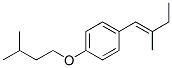 1-(2-Methyl-1-butenyl)-4-(3-methylbutoxy)benzene molecular structure