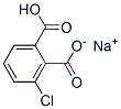 sodium hydrogen 3-chlorophthalate molecular structure