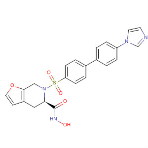 Furo[2,3-c]pyridine-5-carboxamide,4,5,6,7-tetrahydro-N-hydroxy-6-[[4'-(1H-imidazol-1-yl)[1,1'-biphenyl]-4-yl]sulfonyl]-, (5R)-