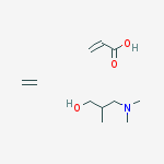 3-(dimethylamino)-2-methylpropan-1-ol;ethene;prop-2-enoic Acid molecular structure