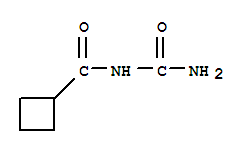 Cyclobutanecarboxamide,N-(aminocarbonyl)- molecular structure