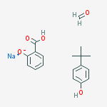 Benzoic acid, 2-hydroxy-, polymer with 4-(1,1-dimethylethyl)phenol and formaldehyde, sodium salt molecular structure