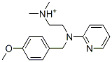 2-[(4-methoxyphenyl)methyl-pyridin-2-yl-amino]ethyl-dimethyl-azanium molecular structure