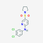 N-(3,4-DICHLOROPHENYL)-5-PYRROLIDIN-1-YLSULFONYL-PYRIDIN-2-AMINE molecular structure