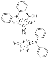 (S)-(R)-BPPFOH molecular structure