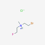 2-bromoethyl-(2-fluoroethyl)-methylazanium chloride molecular structure