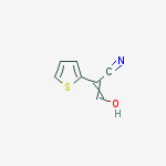 2-Thiopheneacetonitrile, a-formyl- molecular structure