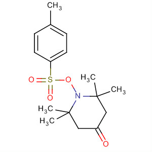 4-Piperidinone, 2,2,6,6-tetramethyl-1-[[(4-methylphenyl)sulfonyl]oxy]- molecular structure
