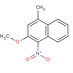 Naphthalene, 2-methoxy-4-methyl-1-nitro- molecular structure