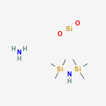 SILANAMINE,1,1,1-TRIMETHYL-N-(TRIMETHYLSILYL)-,HYDROLYSIS PRODUCTS WITH AMMONIA AND SILICA molecular structure