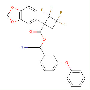 Cyclobutanecarboxylic acid,1-(1,3-benzodioxol-5-yl)-2,2,3,3-tetrafluoro-,cyano(3-phenoxyphenyl)methyl ester