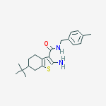 2-amino-6-tert-butyl-N-(4-methylbenzyl)-4,5,6,7-tetrahydro-1-benzothiophene-3-carboxamide