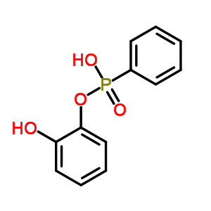 2-hydroxyphenyl hydrogen phenylphosphonate molecular structure