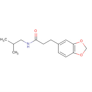 1,3-Benzodioxole-5-propanamide, N-(2-methylpropyl)- molecular structure