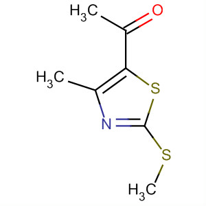 Ethanone, 1-[4-methyl-2-(methylthio)-5-thiazolyl]- molecular structure