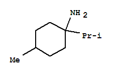 Cyclohexanamine,4-methyl-1-(1-methylethyl)- molecular structure