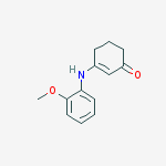 3-(2-methoxyanilino)cyclohex-2-en-1-one molecular structure