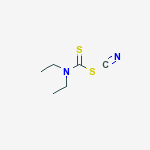 DIETHYLDITHIO-CARBAMIC ACID THIOCYANATE molecular structure