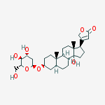 3-[(3s,5r,8r,9s,10s,13r,17r)-3-[(2s,4r,5s,6r)-4,5-dihydroxy-6-(hydroxymethyl)oxan-2-yl]oxy-14-hydroxy-10,13-dimethyl-1,2,3,4,5,6,7,8,9,11,12,15,16,17-tetradecahydrocyclopenta[a]phenanthren-17-yl]-2h-furan-5-one molecular structure