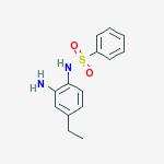 N-(2-amino-4-ethylphenyl)benzenesulfonamide molecular structure