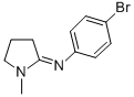 2-(4-Bromophenylimino)-1-methylpyrrolidine molecular structure