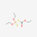 Ethyl Diethoxyphosphinothioylsulfanylformate molecular structure