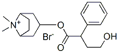 (8,8-dimethyl-8-azoniabicyclo[3.2.1]oct-3-yl) 4-hydroxy-2-phenyl-butan oate bromide molecular structure