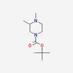 tert-butyl 3,4-dimethylpiperazine-1-carboxylate molecular structure