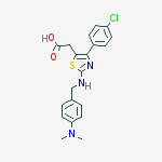 [4-(4-chlorophenyl)-2-{[4-(dimethylamino)benzyl]amino}-1,3-thiazol-5-yl]acetic acid