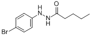 Valeric acid, 2-(p-bromophenyl)hydrazide molecular structure