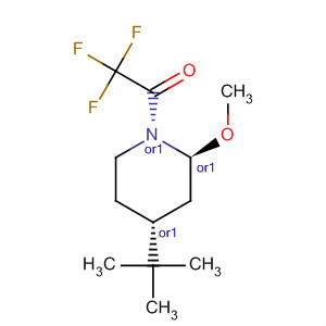 Piperidine, 4-(1,1-dimethylethyl)-2-methoxy-1-(trifluoroacetyl)-, trans-