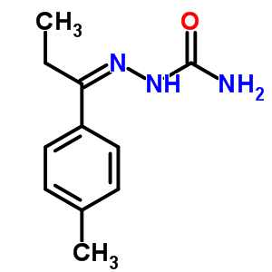 (1Z)-1-(4-methylphenyl)propan-1-one semicarbazone molecular structure