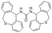 1,3-Bis(6,11-dihydrodibenzo(b,e)thiepin-11-yl)urea molecular structure