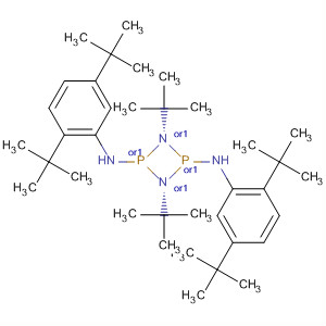 1,3,2,4-Diazadiphosphetidine-2,4-diamine,N,N'-bis[2,5-bis(1,1-dimethylethyl)phenyl]-1,3-bis(1,1-dimethylethyl)-,cis- molecular structure