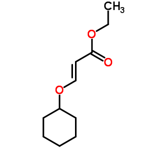 ETHYL (E)-3-CYCLOHEXYLOXYPROP-2-ENOATE molecular structure