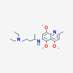 N~1~,N~1~-diethyl-N~4~-(4,5,8-trimethoxy-2-methylquinolin-6-yl)pentane-1,4-diamine molecular structure