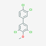 3,3',4',5-tetrachloro-4-methoxybiphenyl molecular structure