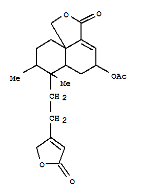 7,8-dimethyl-3-oxo-7-[2-(5-oxo-2,5-dihydrofuran-3-yl)ethyl]-3,5,6,6a,7,8,9,10-octahydronaphtho[1,8a-c]furan-5-yl acetate