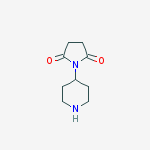 1-PIPERIDIN-4-YL-PYRROLIDINE-2,5-DIONE molecular structure