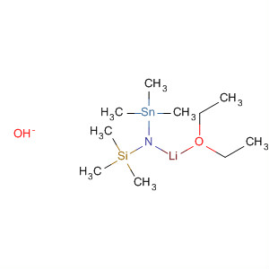 Lithium,[1,1'-oxybis[ethane]][1,1,1-trimethyl-N-(trimethylstannyl)silanaminato]- molecular structure