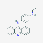 1-N-acridin-9-yl-4-N-ethylbenzene-1,4-diamine molecular structure