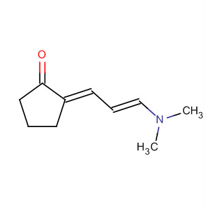 Cyclopentanone, 2-[3-(dimethylamino)-2-propenylidene]-, (E,E)- molecular structure