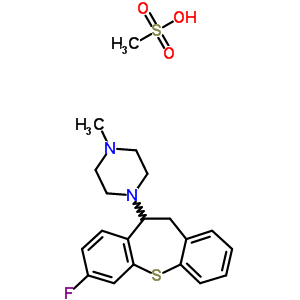 1-(7-fluoro-10,11-dihydrodibenzo[b,f]thiepin-10-yl)-4-methylpiperazine methanesulfonate